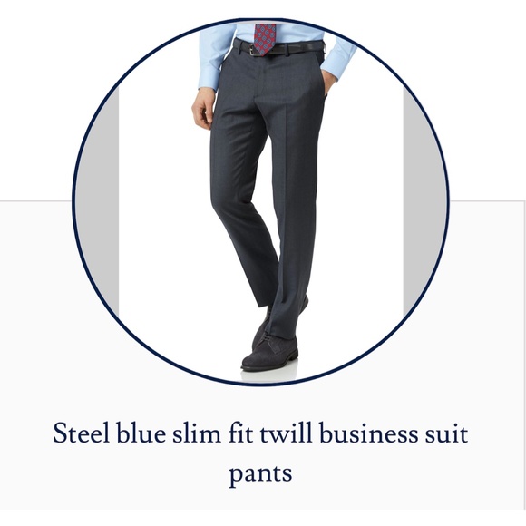 Charles Tyrwhitt Other - Wool Gray Business Trousers Dress Pants